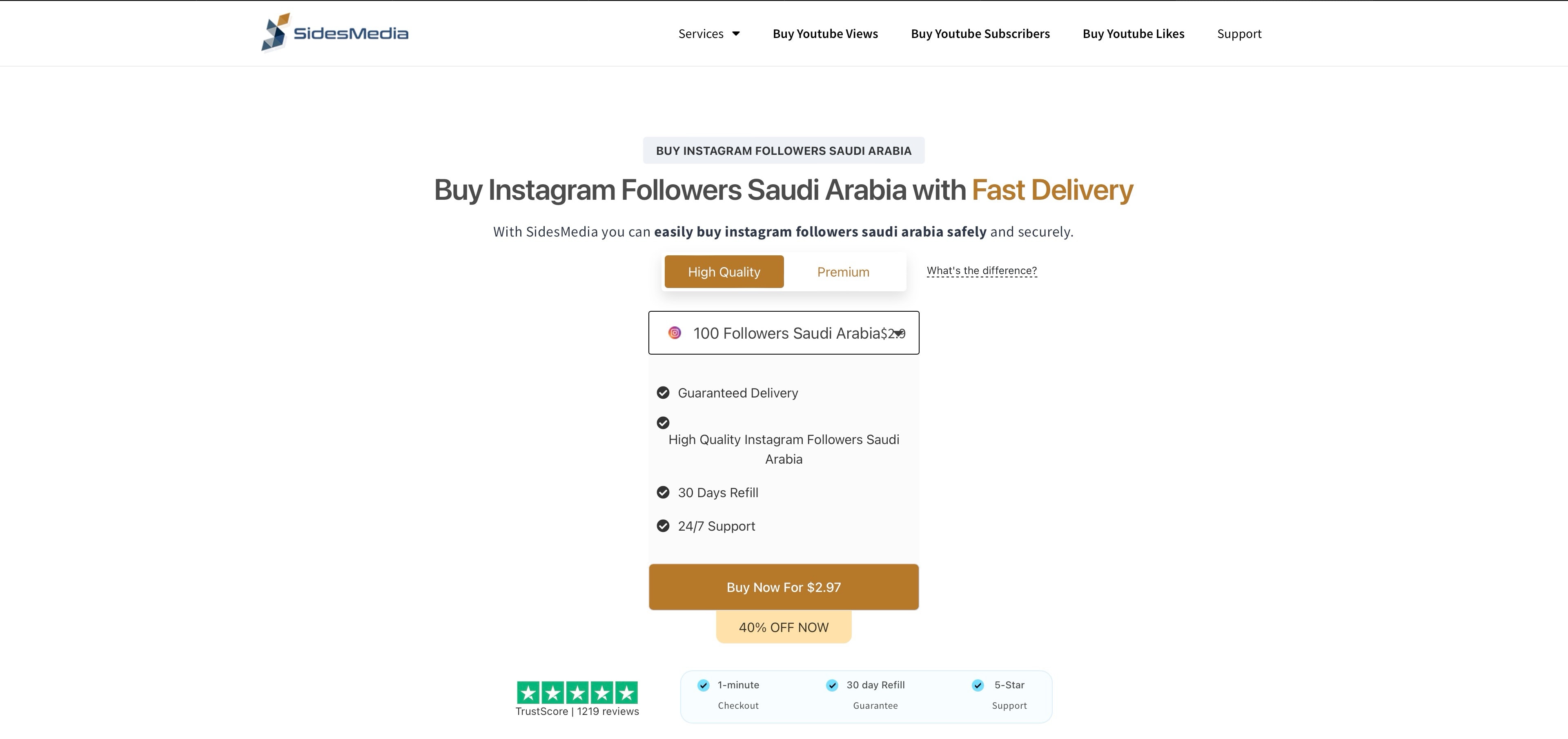 sidesmedia buy instagram followers saudi arabia page