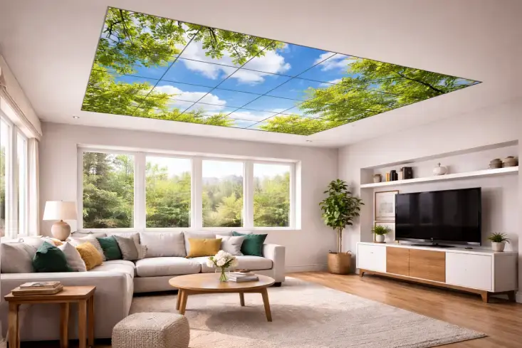 ceiling-mounted virtual windows