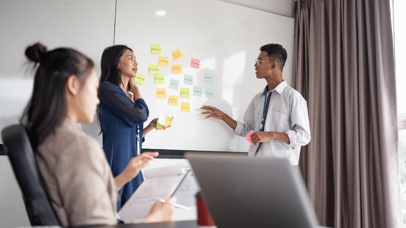 Business process outsourcing being discussed within a small team