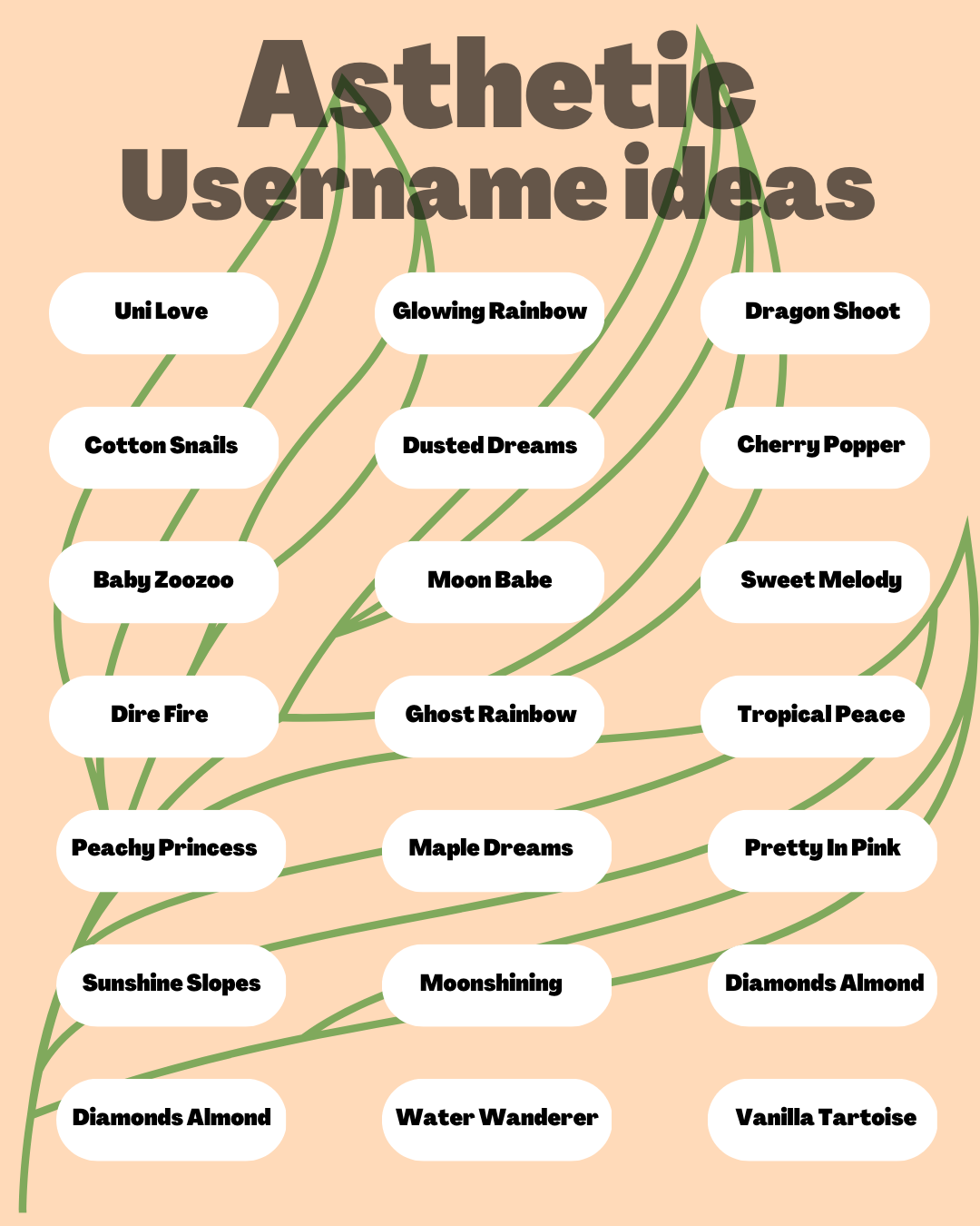 Remote.tools shares a list of asthetic username ideas for your social media profiles.
