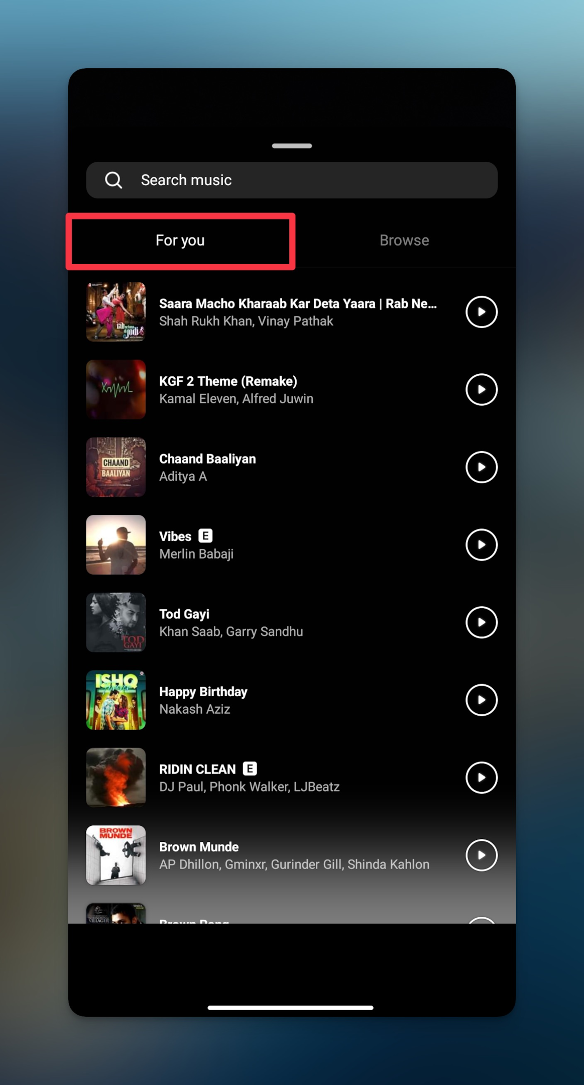Remote.tools shows how to search for specific song in the Instagram's music library
