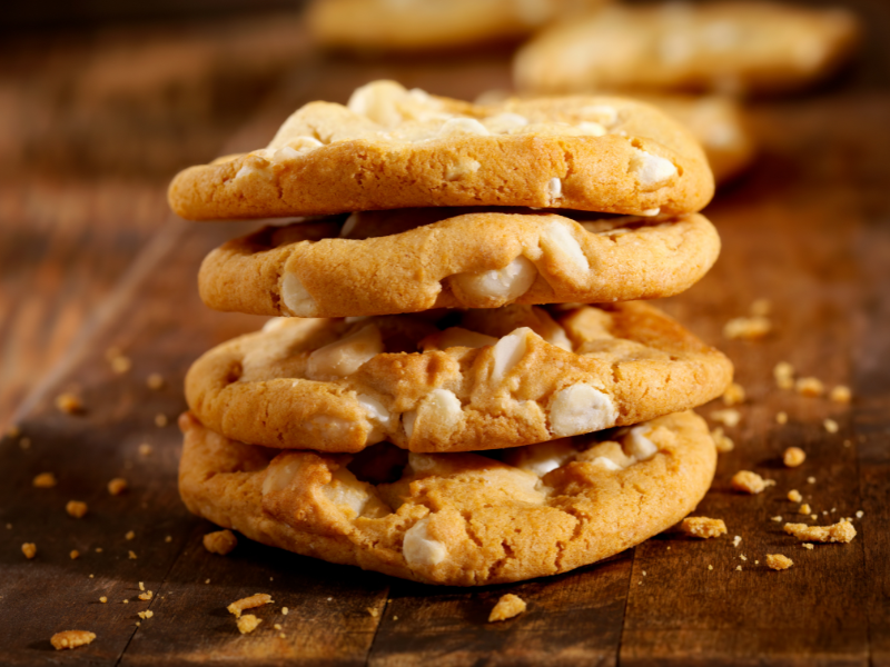 Almond Flour White Chocolate Cookies - Gluten-Free Christmas Cookies