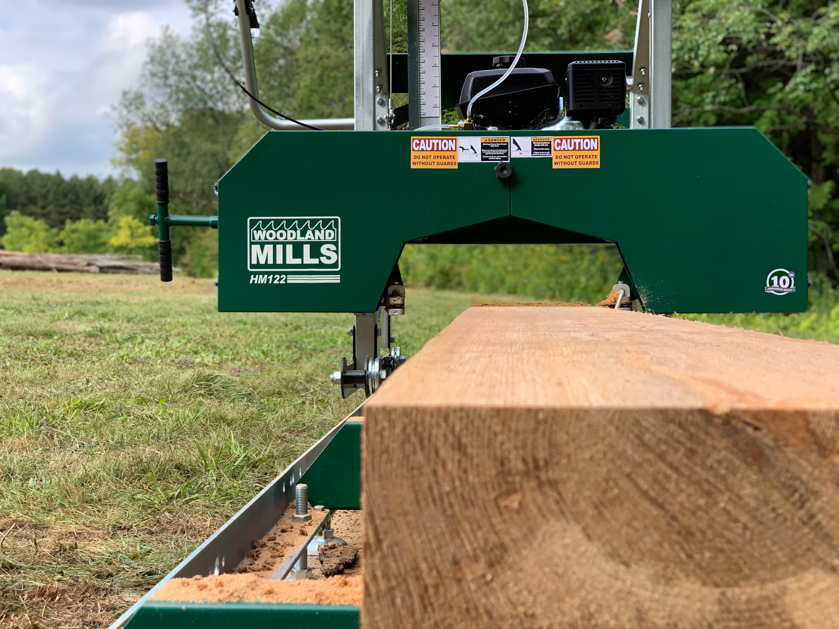 The Woodland Mills HM122 portable sawmill, suggested for hobby farm and homestead owners. 
