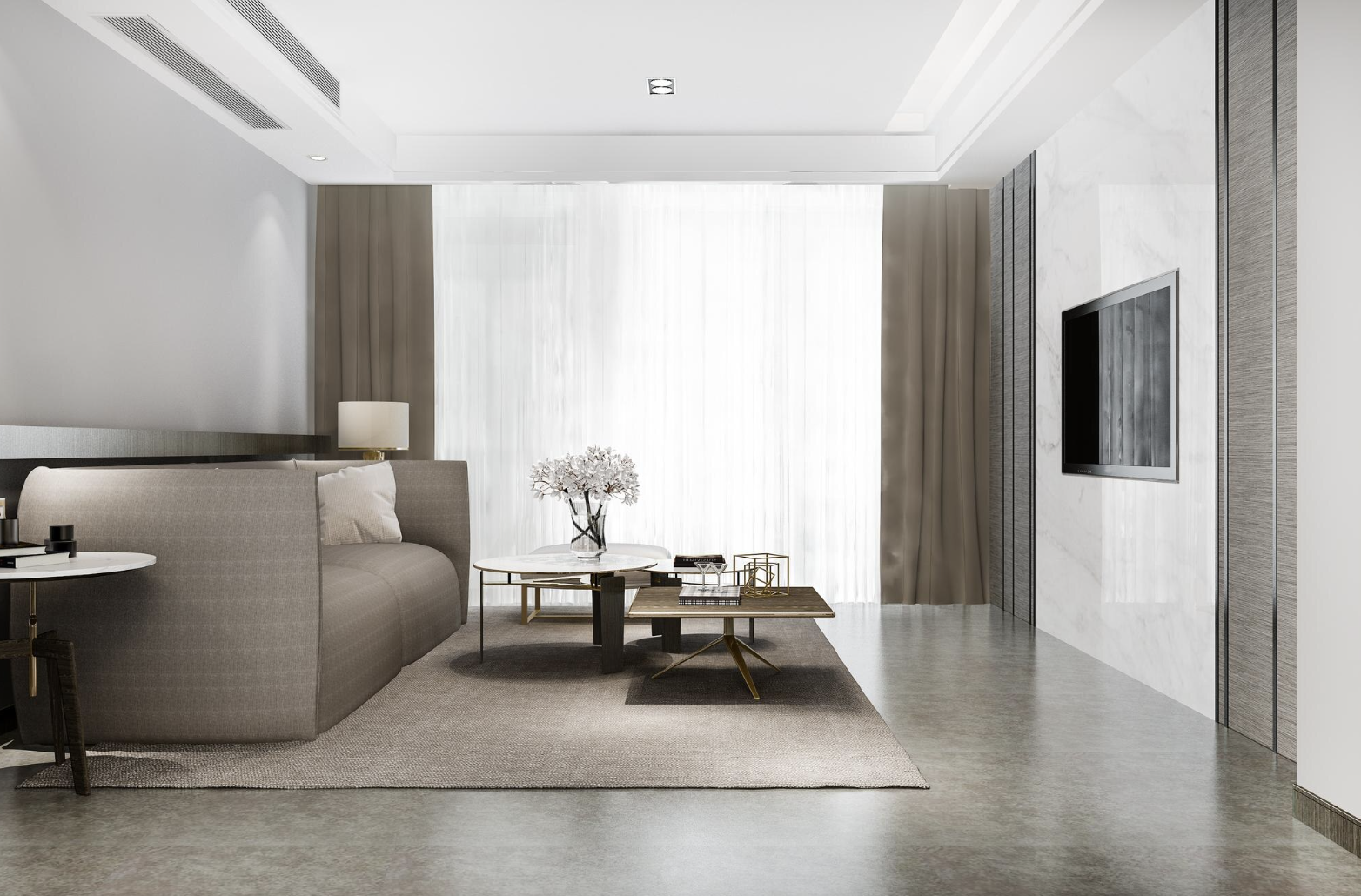 A modern living room