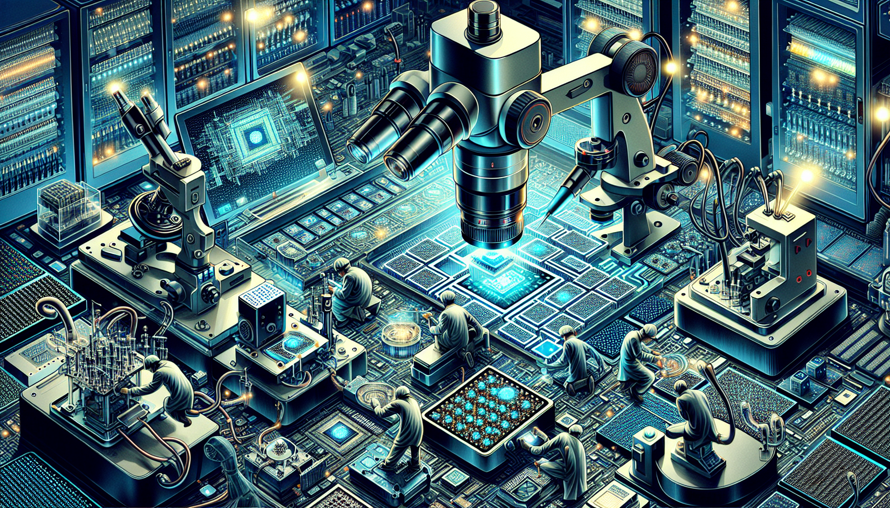 Illustration of advanced semiconductors development