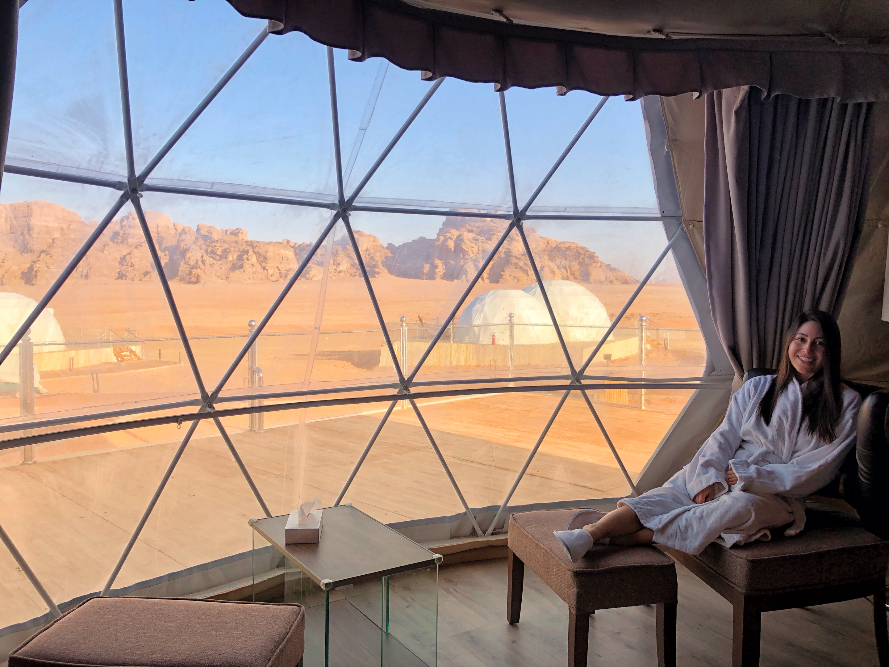 Luxury bubble dome glamping experience
