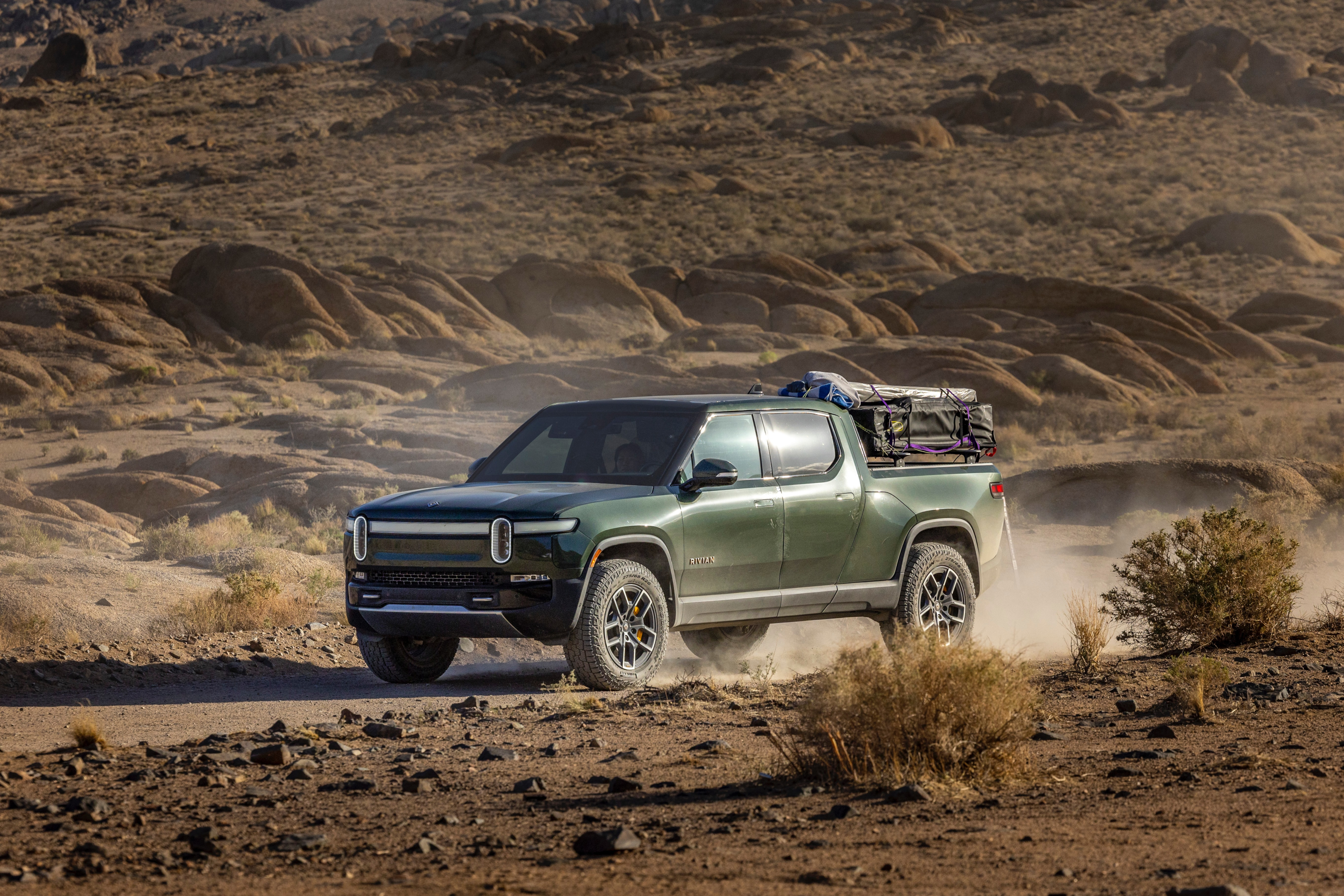 Rivian cars give you comfort and speed. 