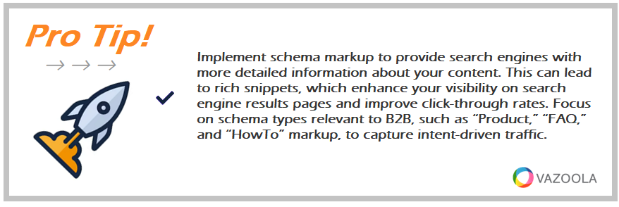 Pro Tip Implement schema markup to provide search engines with more detailed information