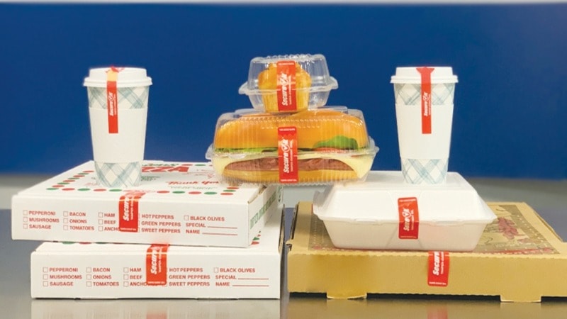 tamper-proof labels used for food packaging