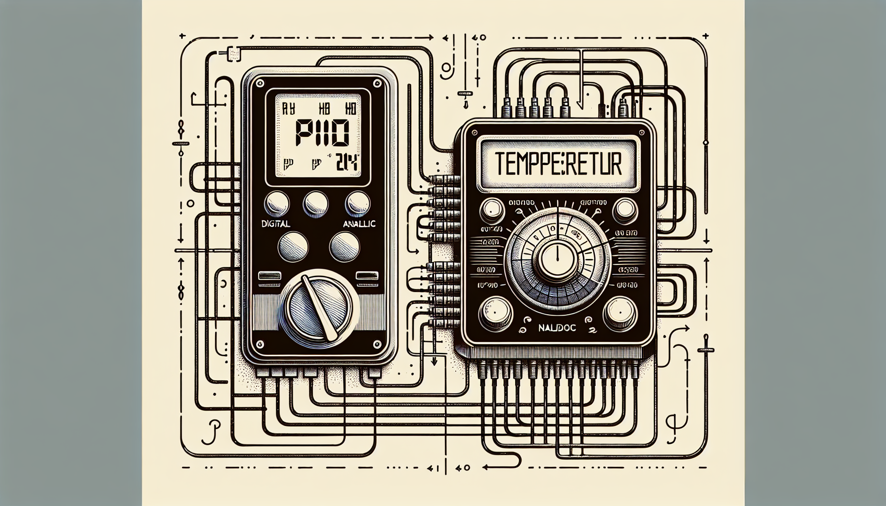 Comparison between digital and analog PID temperature controllers