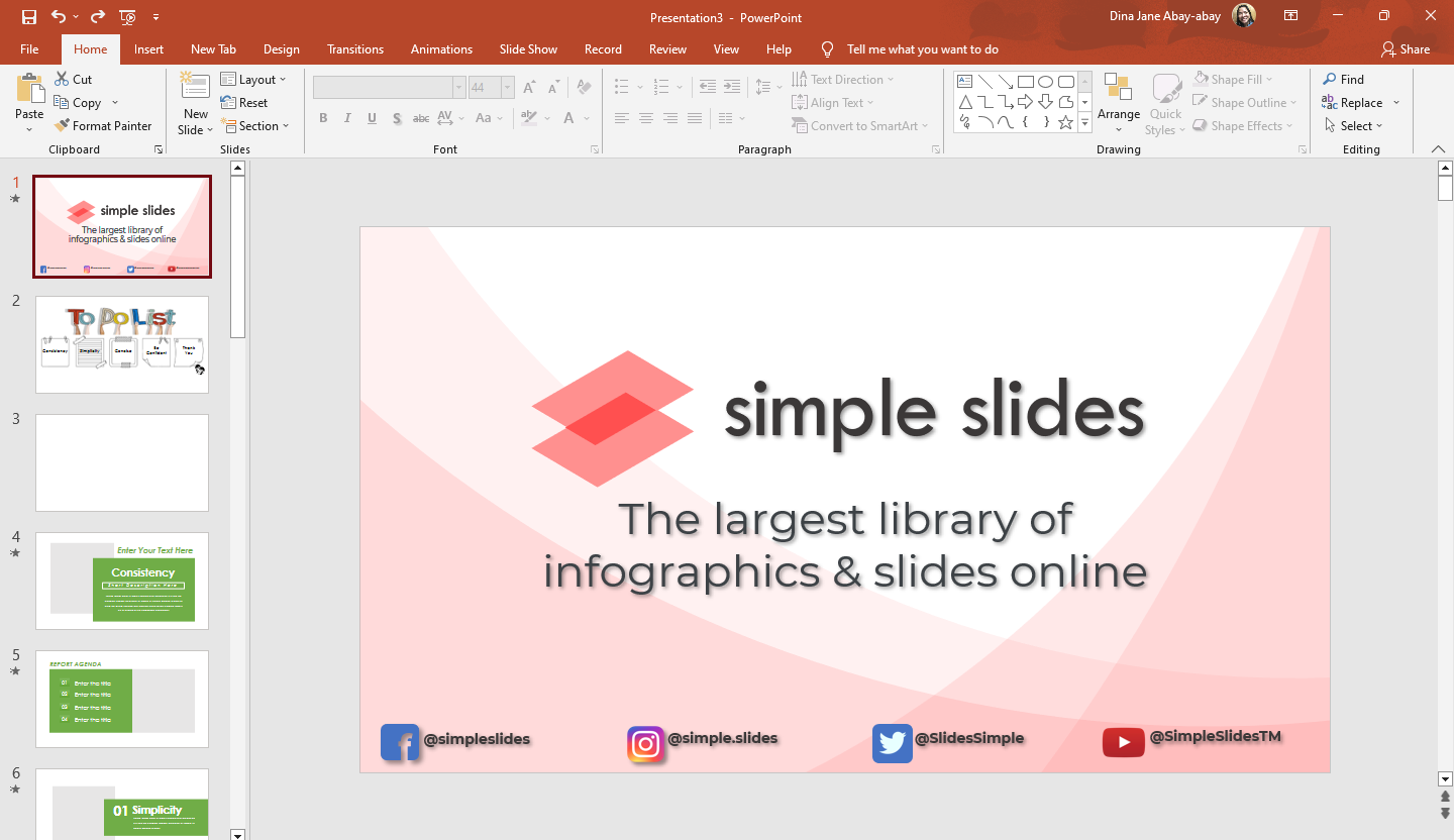Open an existing PowerPoint where you want to create a slide zooms.