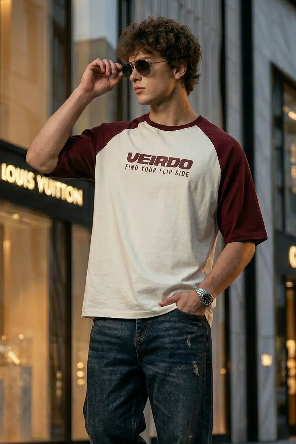 Maroon T Shirt for Men