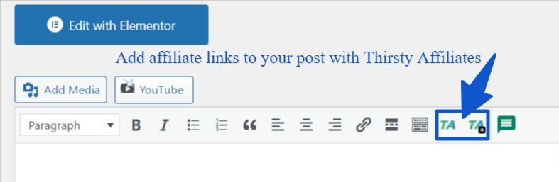 Link cloaking - Add affiliate links to your blog post with Thirsty Affiliates