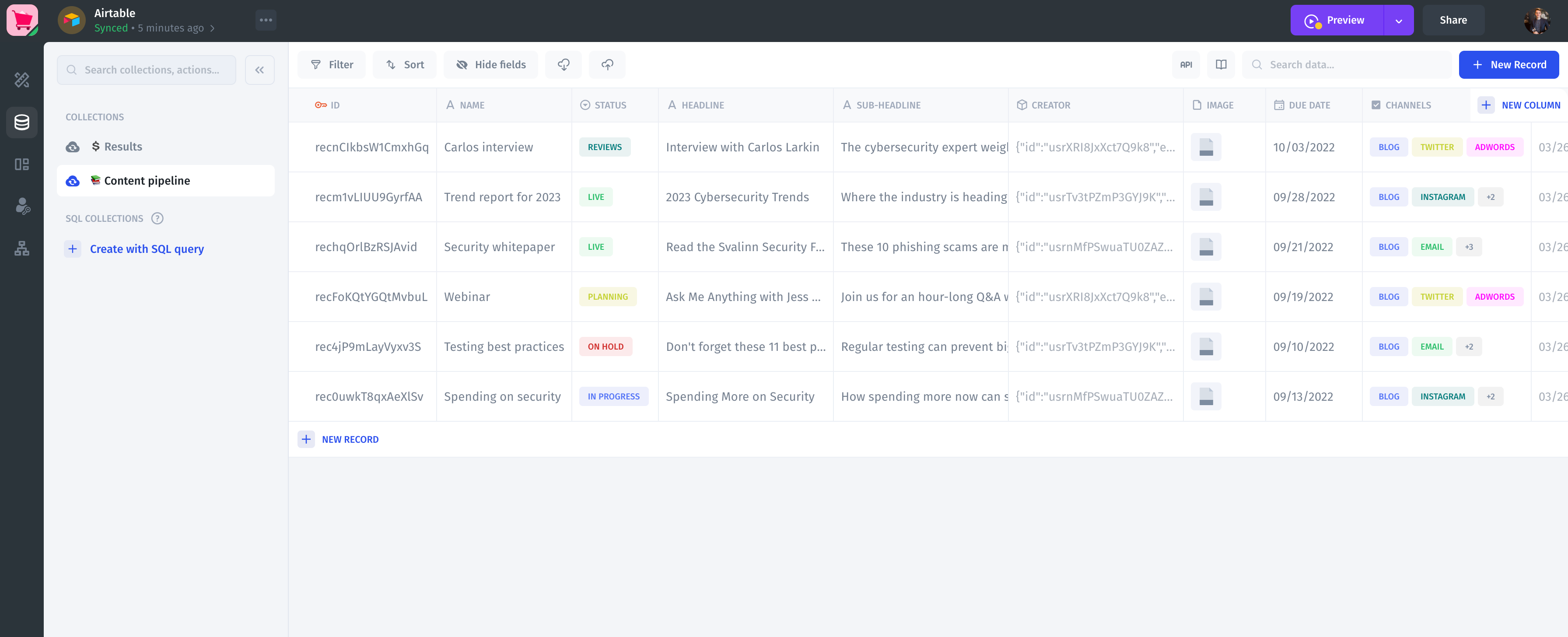 Sync data from Google Sheets to PostgreSQL database in real-time