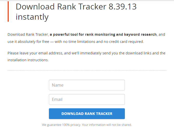 Free Rank Tracker Download