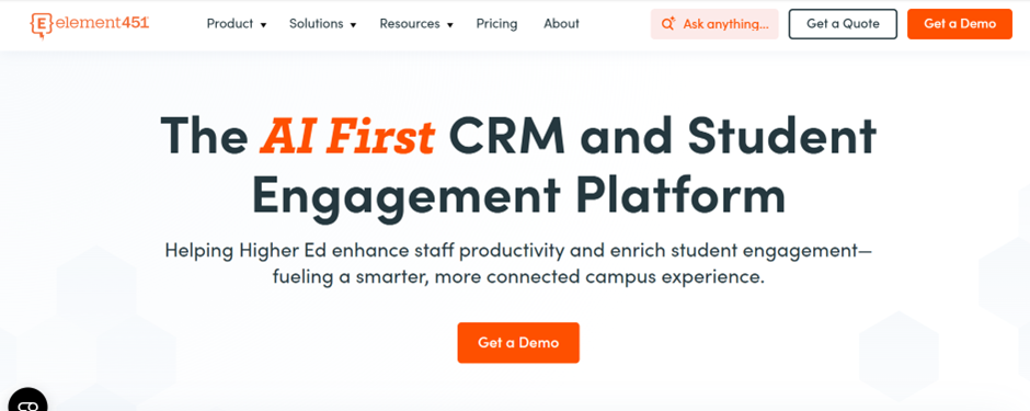 Elenebt451 student engagement - best enrollment management software for higher education