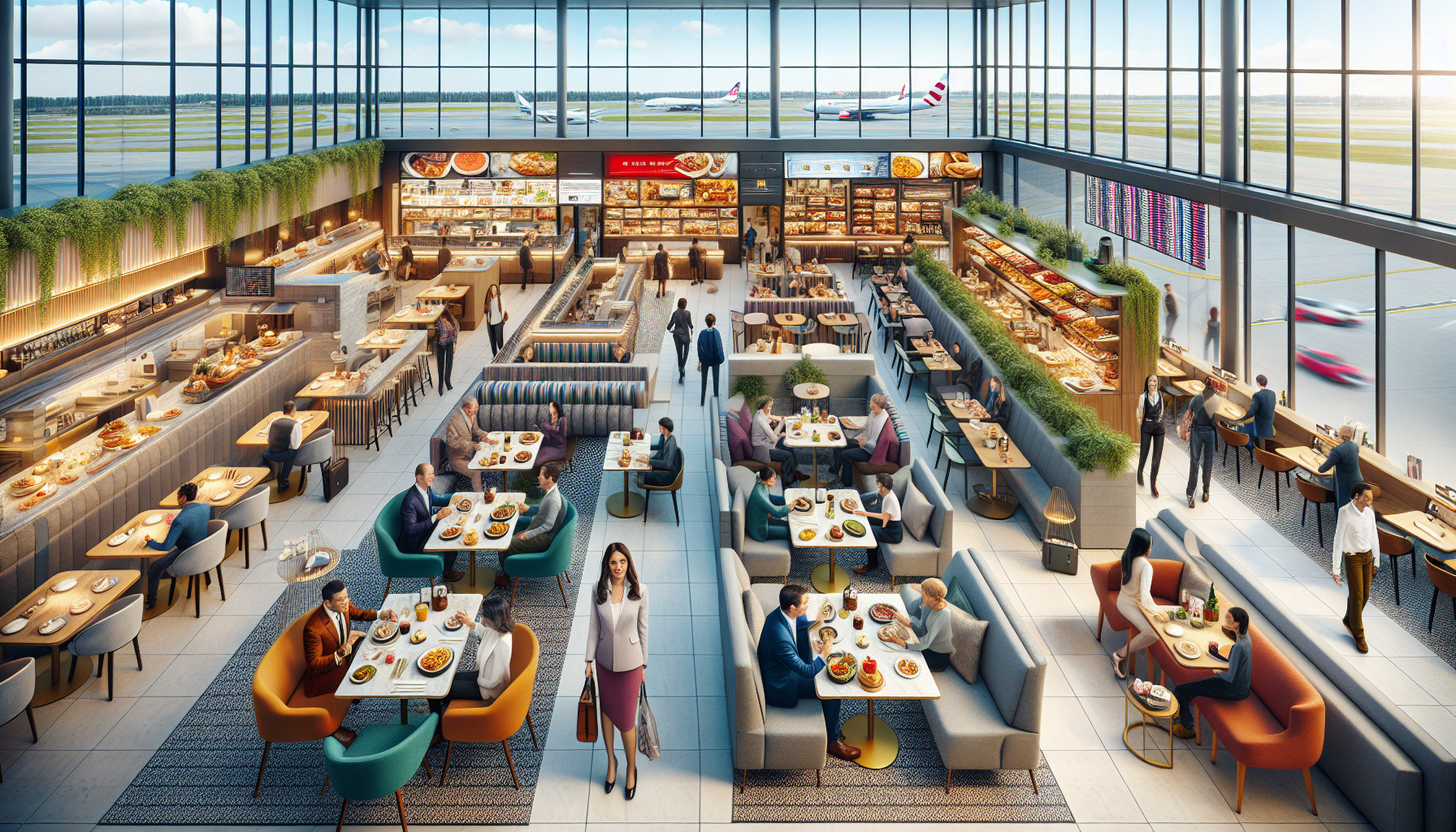 Dining options at JFK Airport Terminal 4