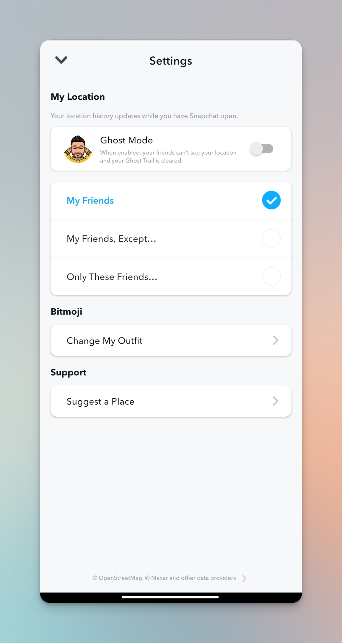 Remote.tools shows the settings page to control location settings including ghost mode. While you're on ghost mode, even your friends will not be able to request location
