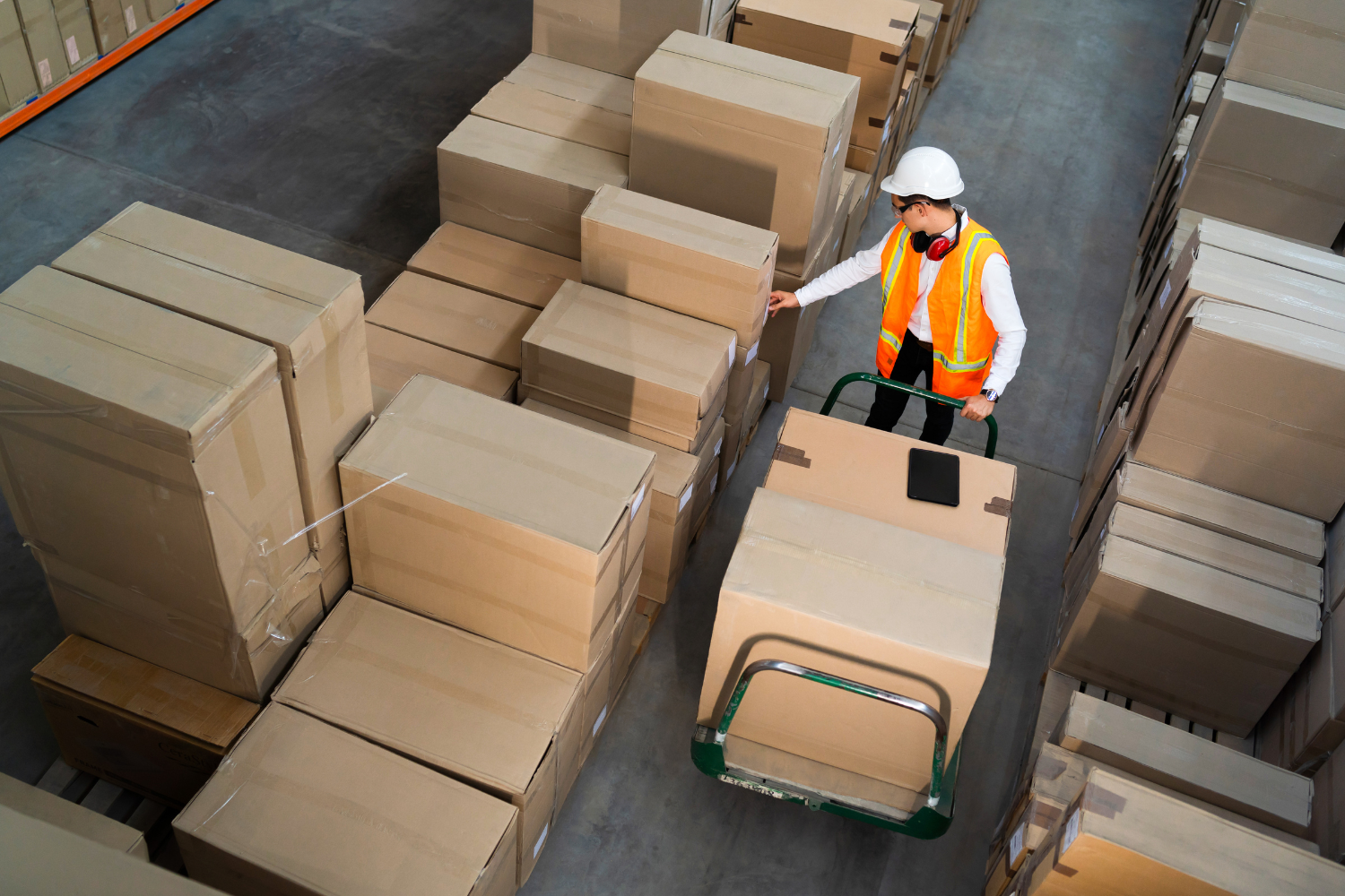 A logistics facility.