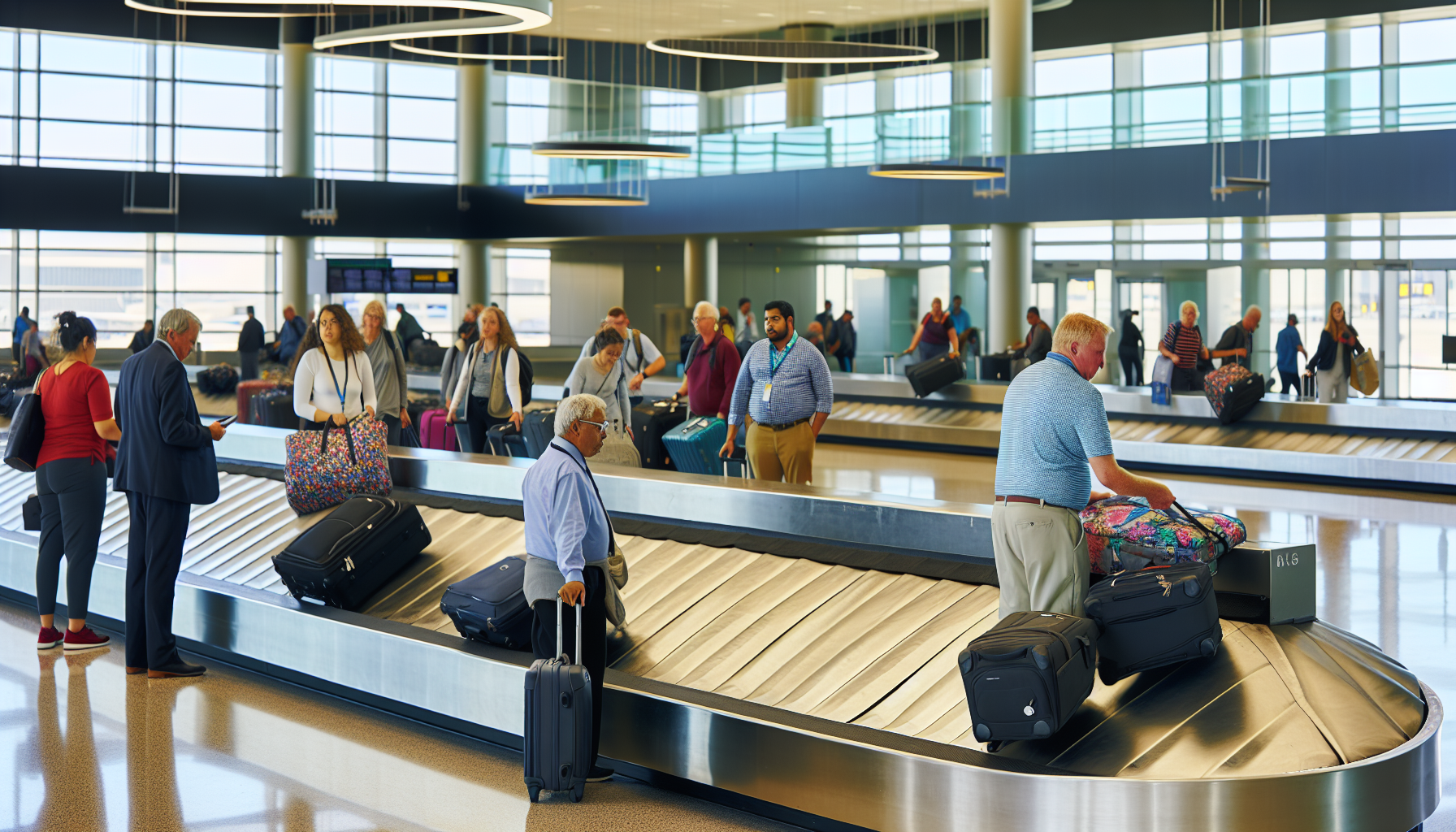 Efficient baggage claim area at Terminal C