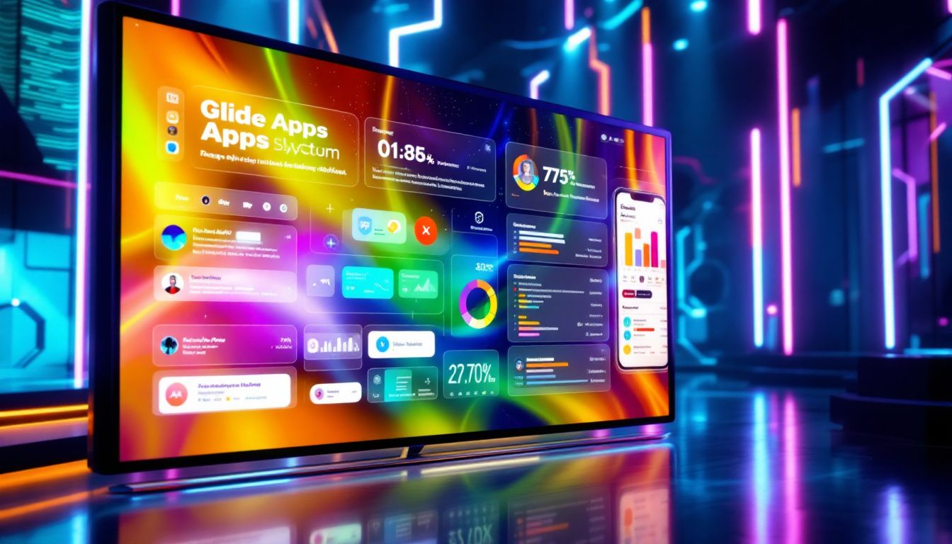 An overview of Glide Apps development, showcasing various app building features.