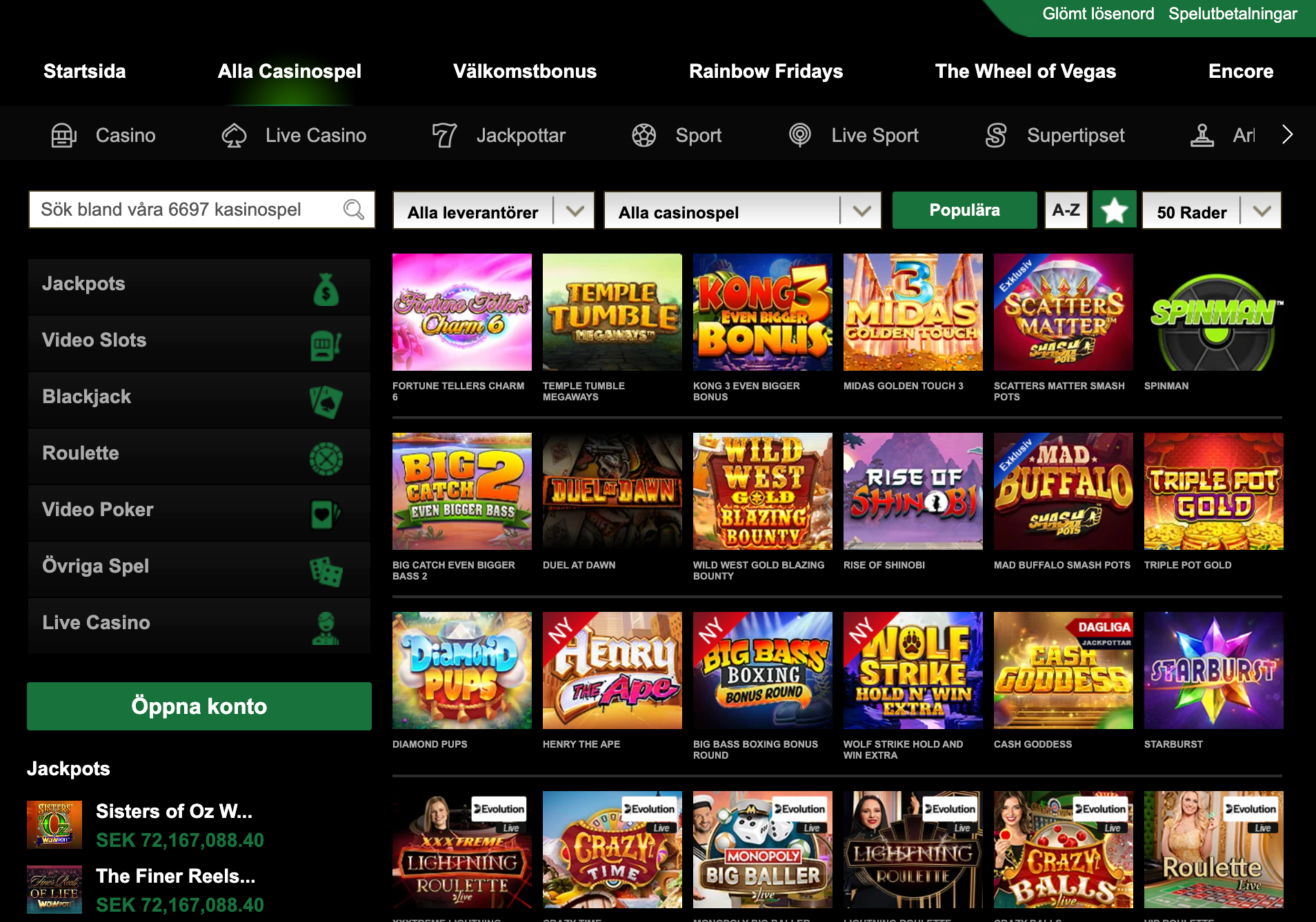 MrVegas casino