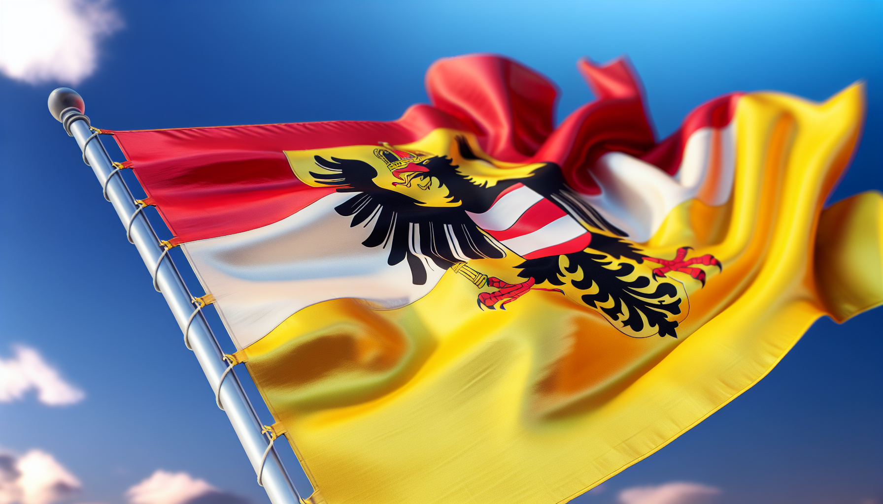 Austrian Empire flag with Habsburgs' colors