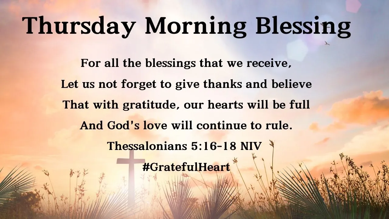 Positive Good morning Thursday Blessings Images