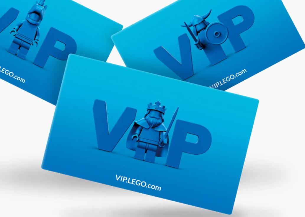 VIP Lego cards.