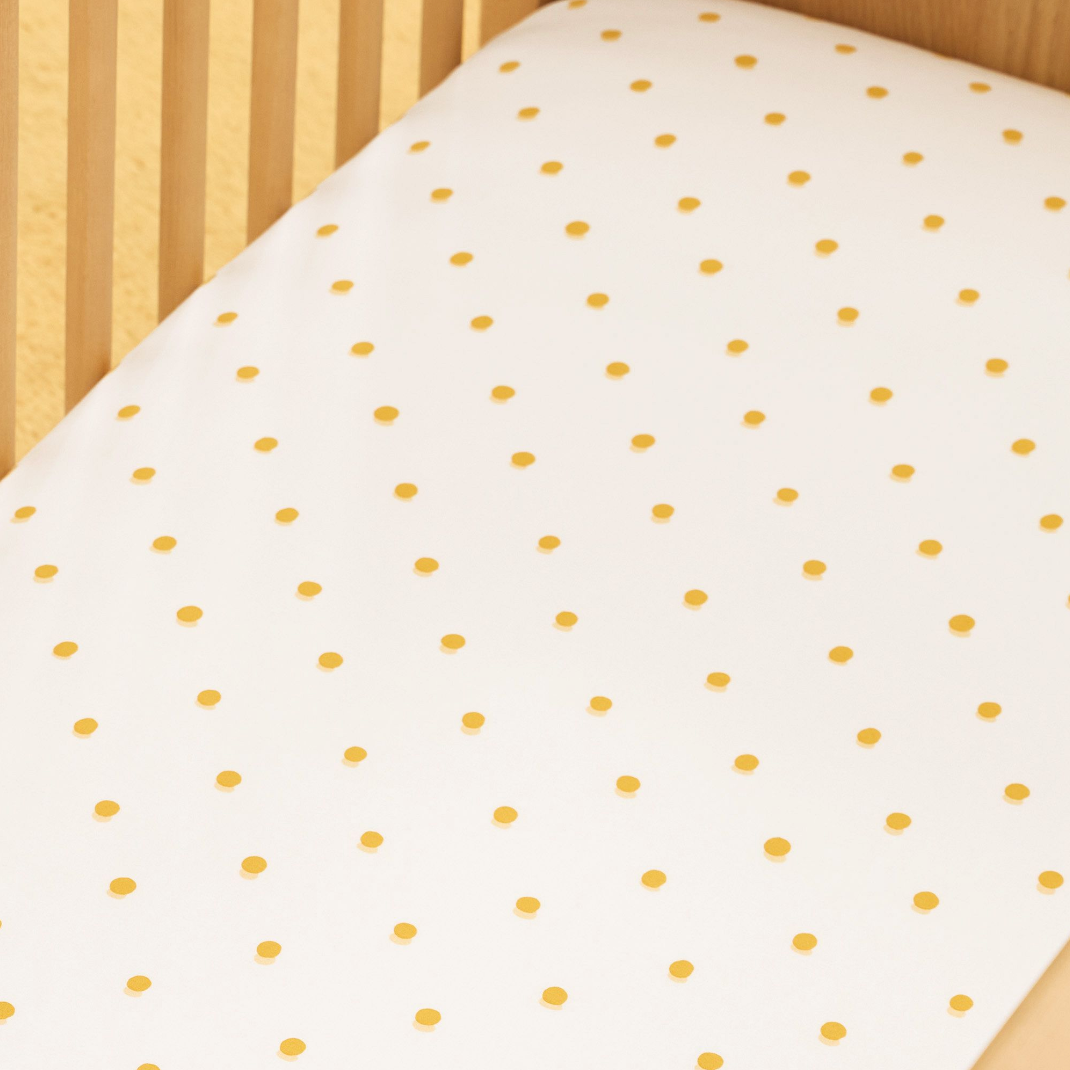 Shadow Dot Crib Fitted Sheet