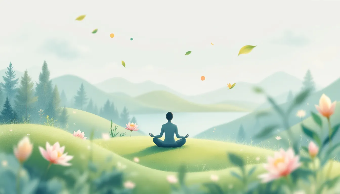 An illustration representing holistic therapy concepts.