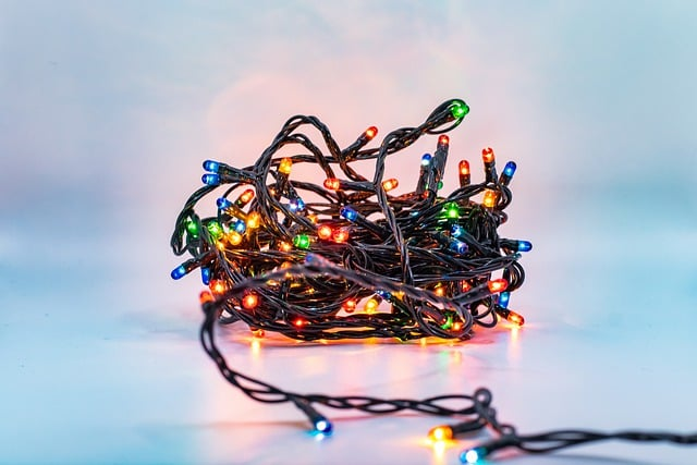 christmas lights, string, lights