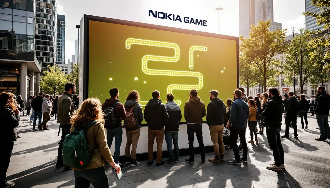 Uczestnicy grają w Nokia Game w centrum Warszawy, biorąc udział w grze miejskiej, która łączy rywalizację z odkrywaniem detali architektonicznych oraz historii miasta. Atmosfera jest pełna energii, a drużyny rozwiązują zagadki i wykonują zadania w przestrzeni miejskiej, ciesząc się świetną zabawą na świeżym powietrzu.
