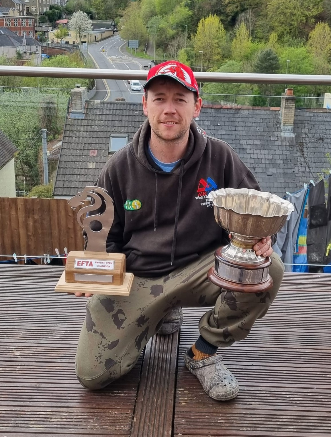 Jack with his EFTA Open and BFTA Championships trophies