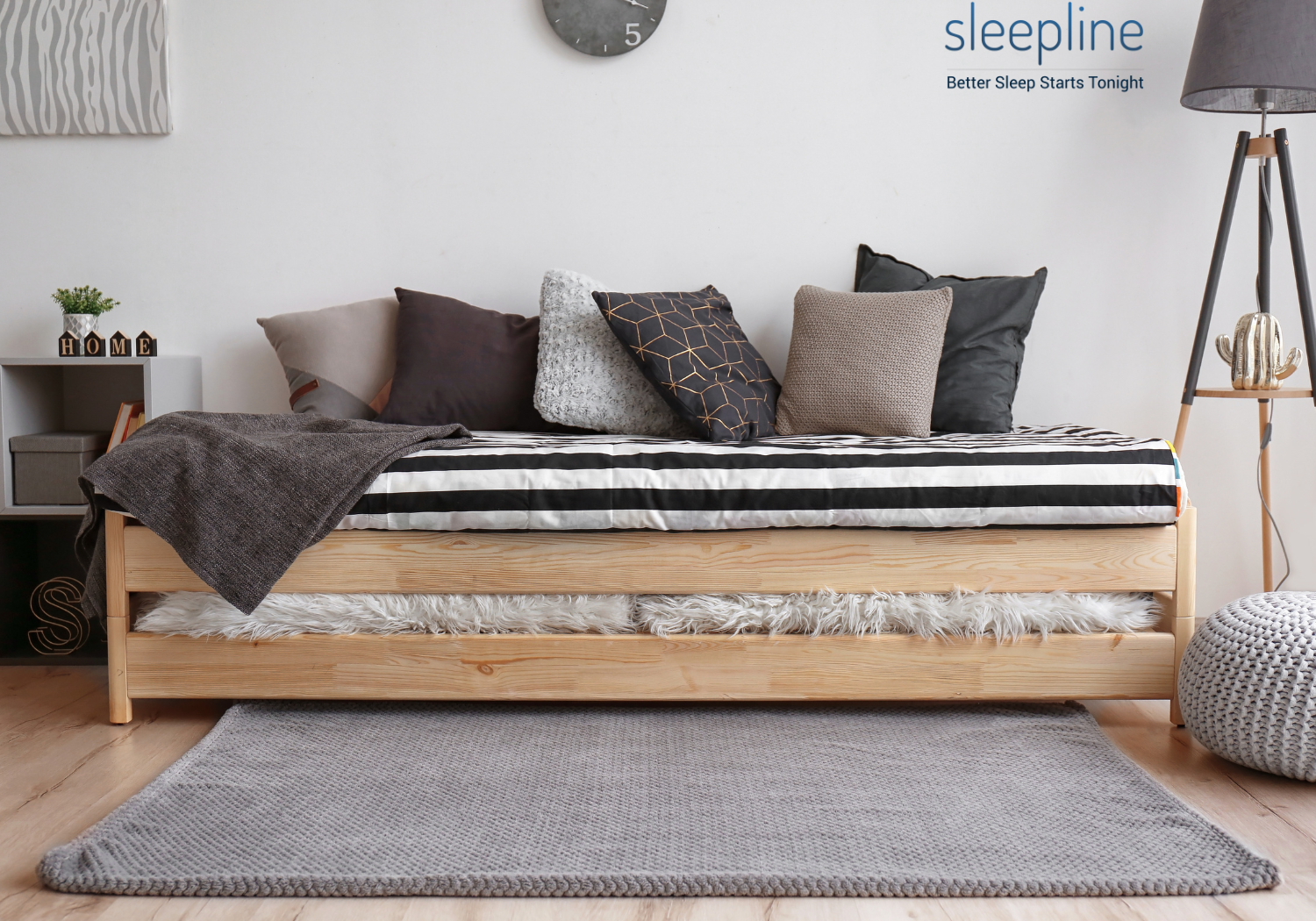 Pillows on a daybed
