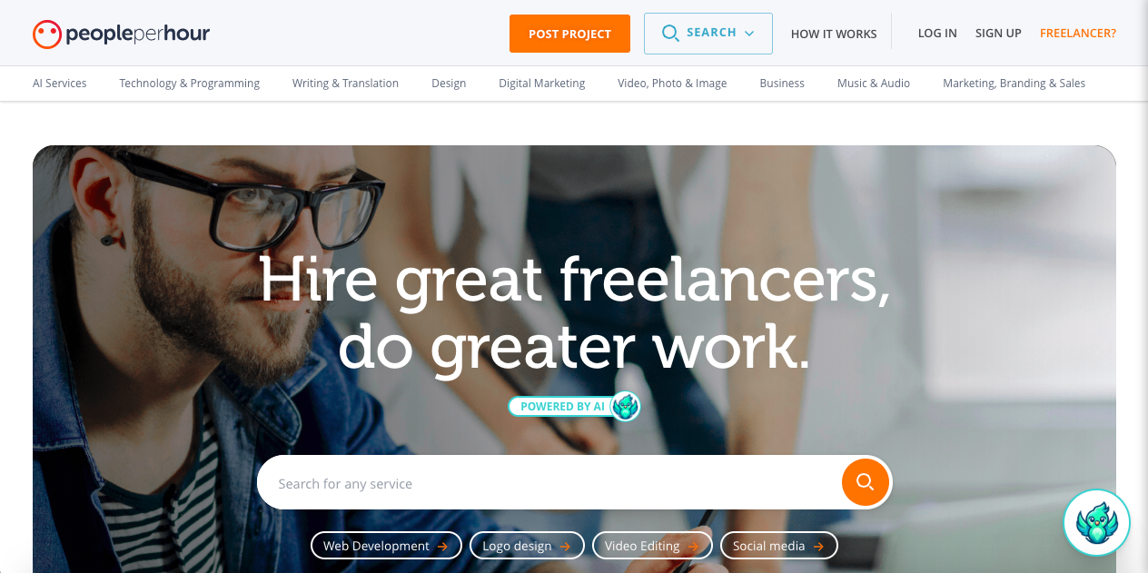 PeopleperHour Homepage