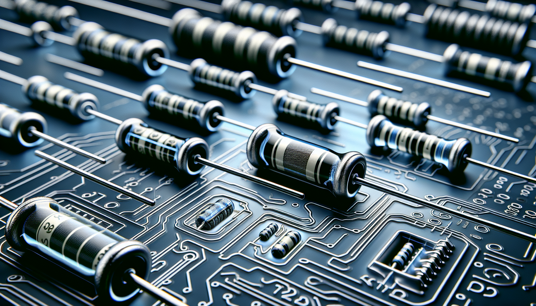 Illustration of various types of resistors