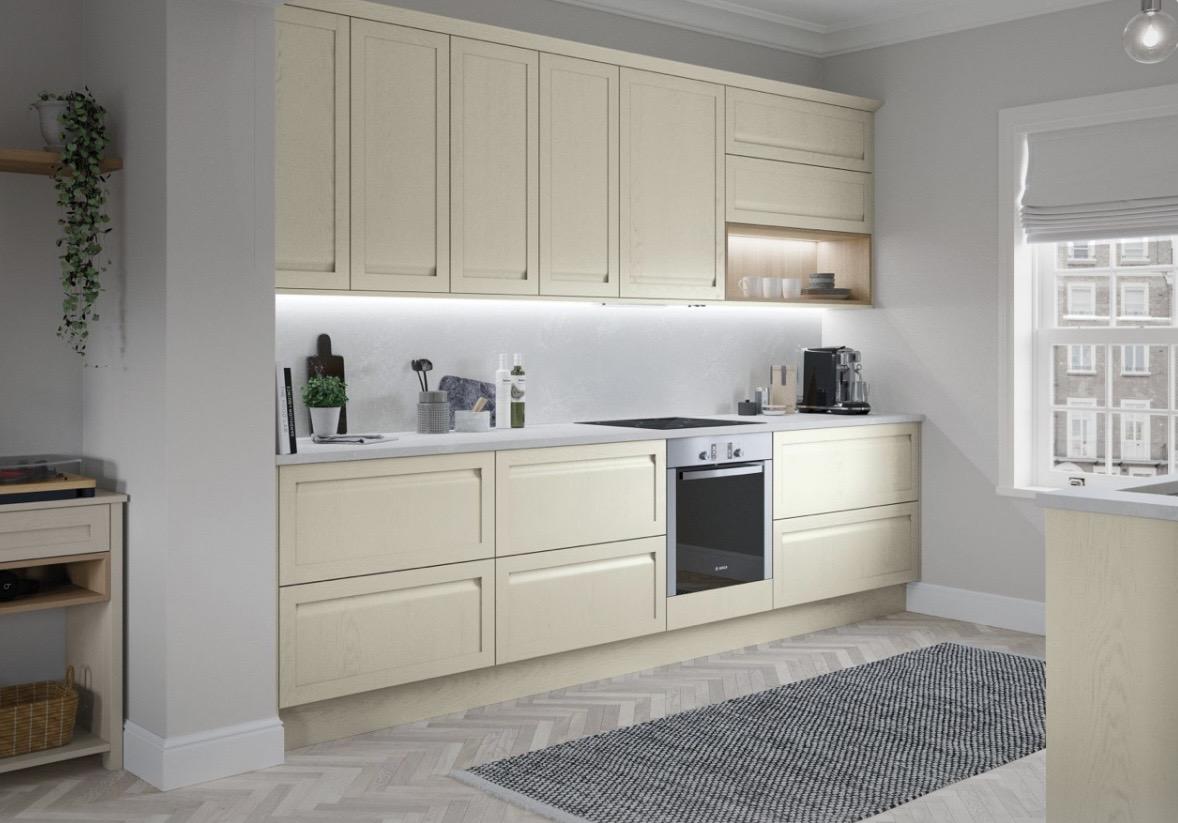 beige modern kitchen cabinets