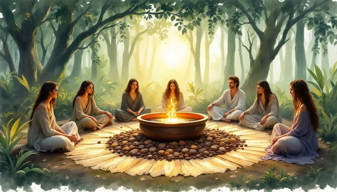 A visual representation of the health benefits associated with ceremonial cacao.
