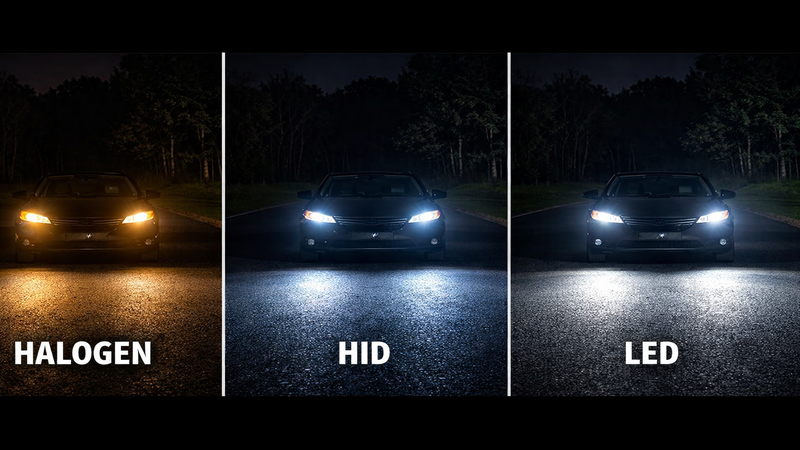 halogen vs led vs HID headlights