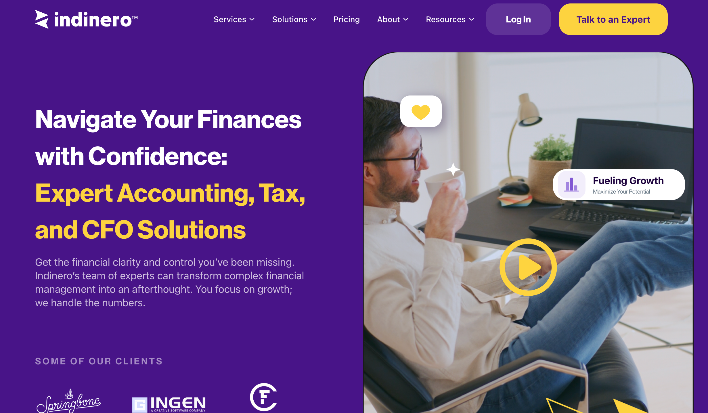 inDinero website