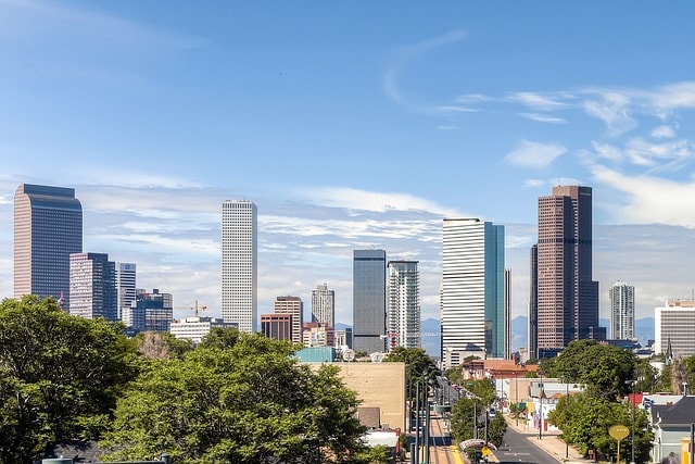 denver, skyline, colorado