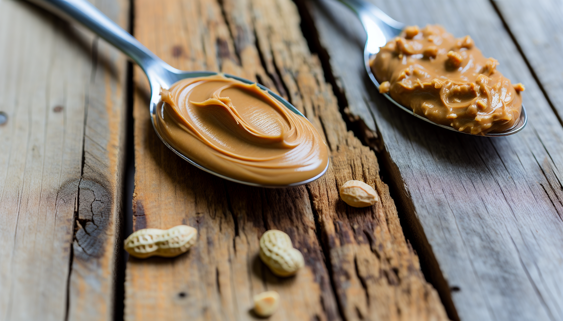 A comparison of creamy and crunchy organic peanut butter