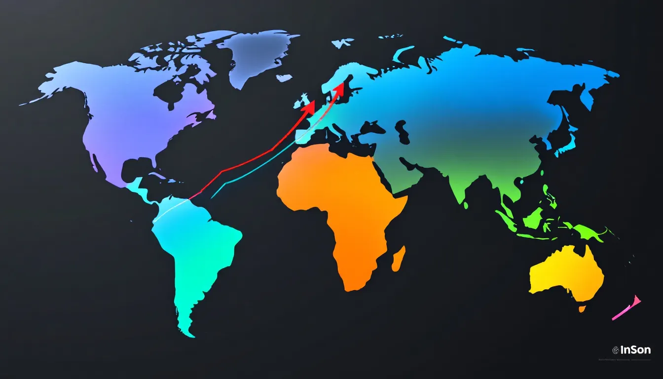 A map highlighting regional insights on glass bottle market growth.