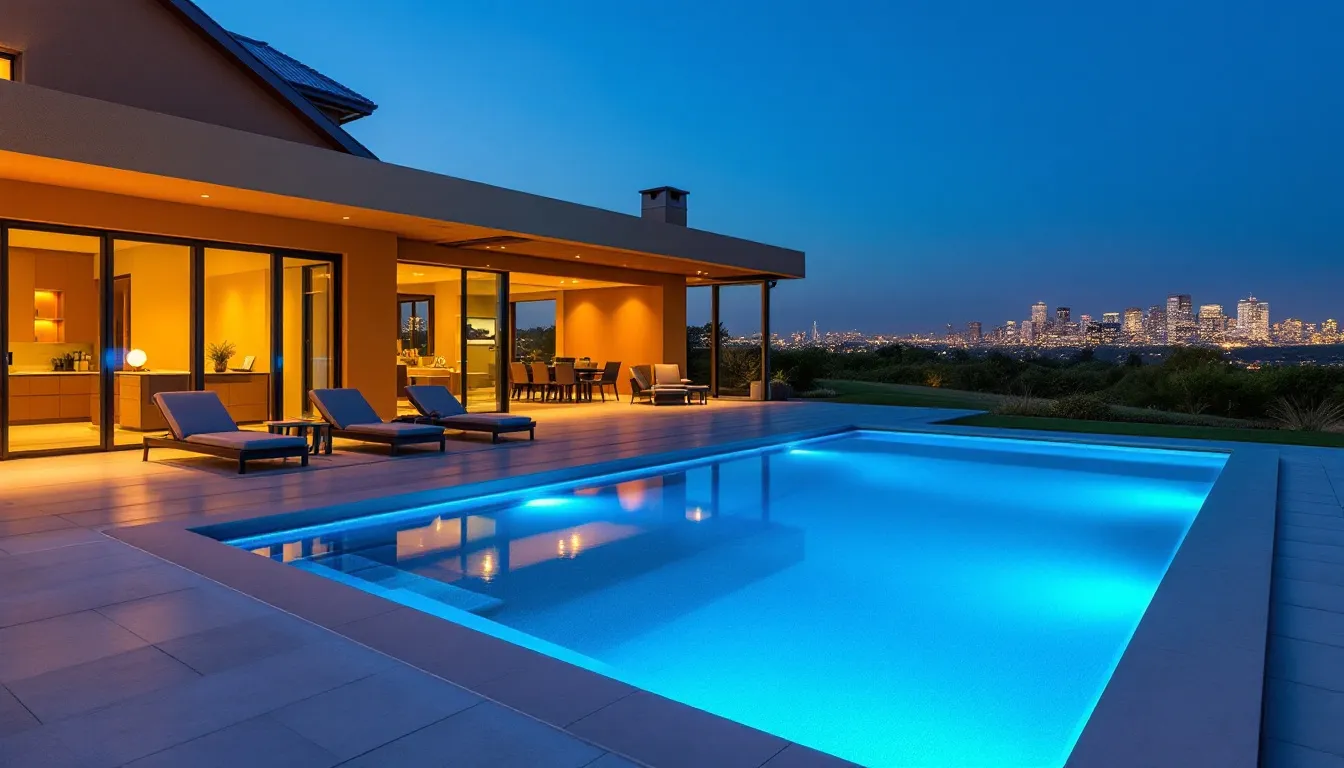 Customization options for LED pool lights.