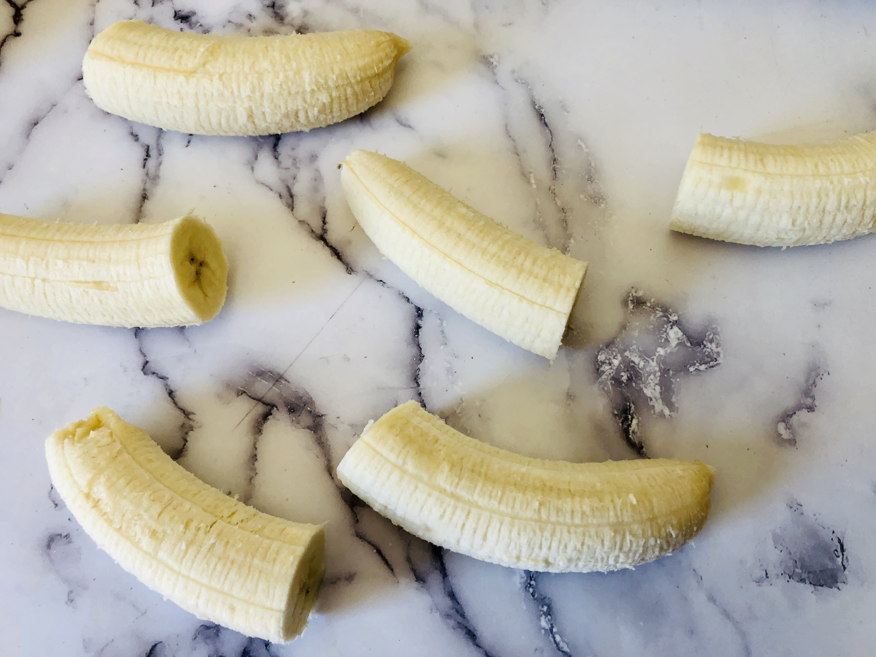 banana cut in half