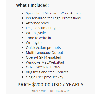 Ghostwriter Legal Pricing