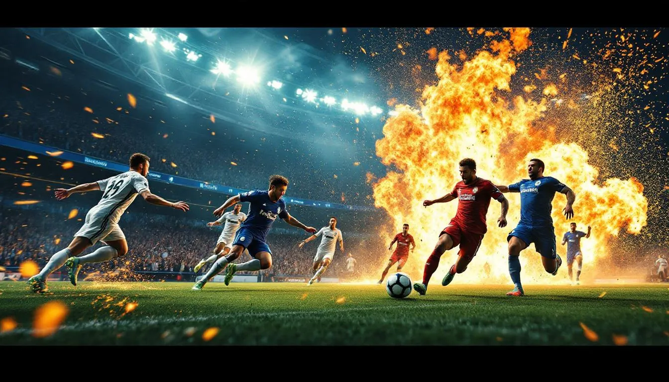 Clubes participantes da UEFA Champions League na temporada 2025/26, incluindo grandes equipes como Real Madrid e Chelsea.