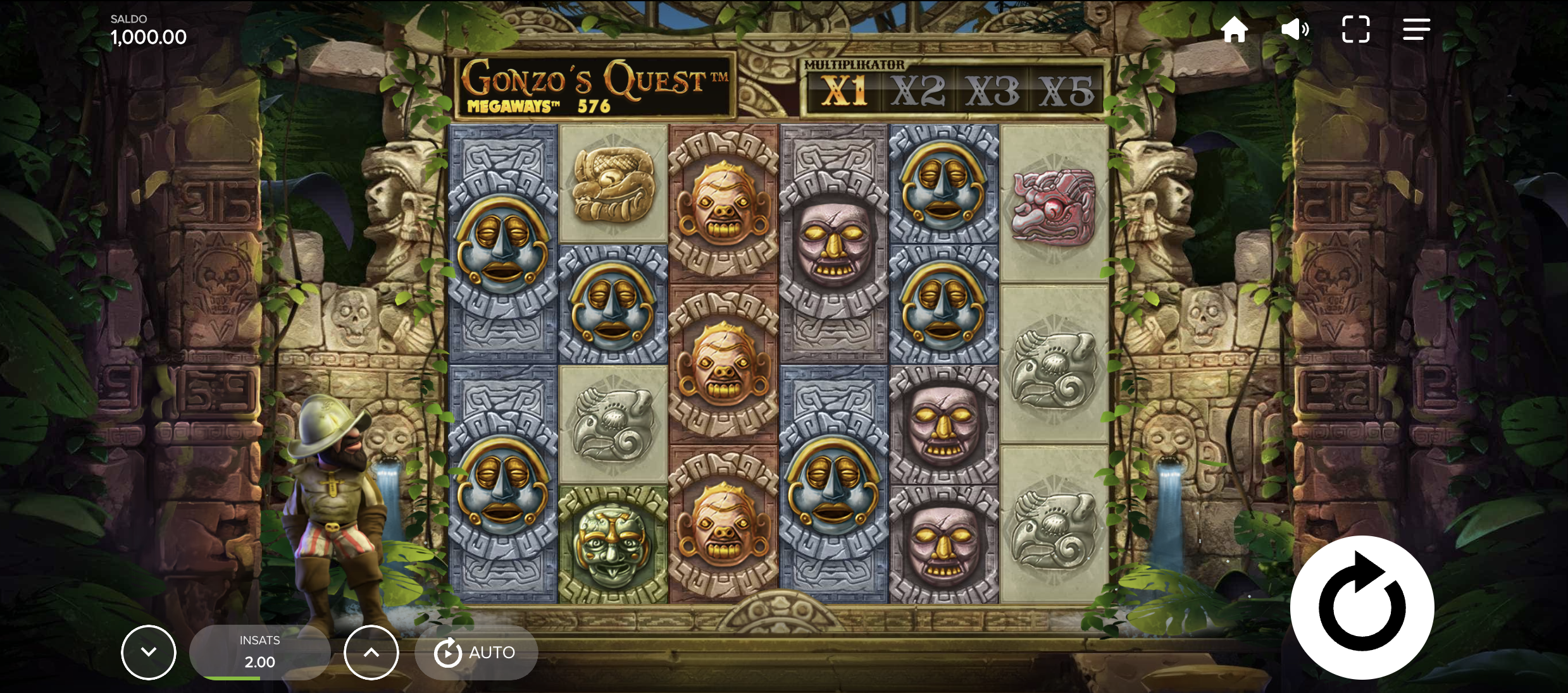 Gonzo’s Quest Megaways slot från NetEnt och Red Tiger – populär Megaways slot med cascading reels, multiplikatorer och många vinstvägar på casino online