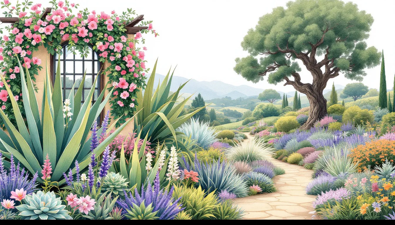 Rośliny odpowiednie do różnych stylów ogrodowych, w tym rośliny śródziemnomorskie.